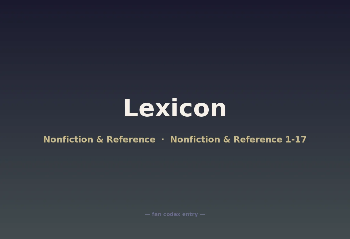Lexicon