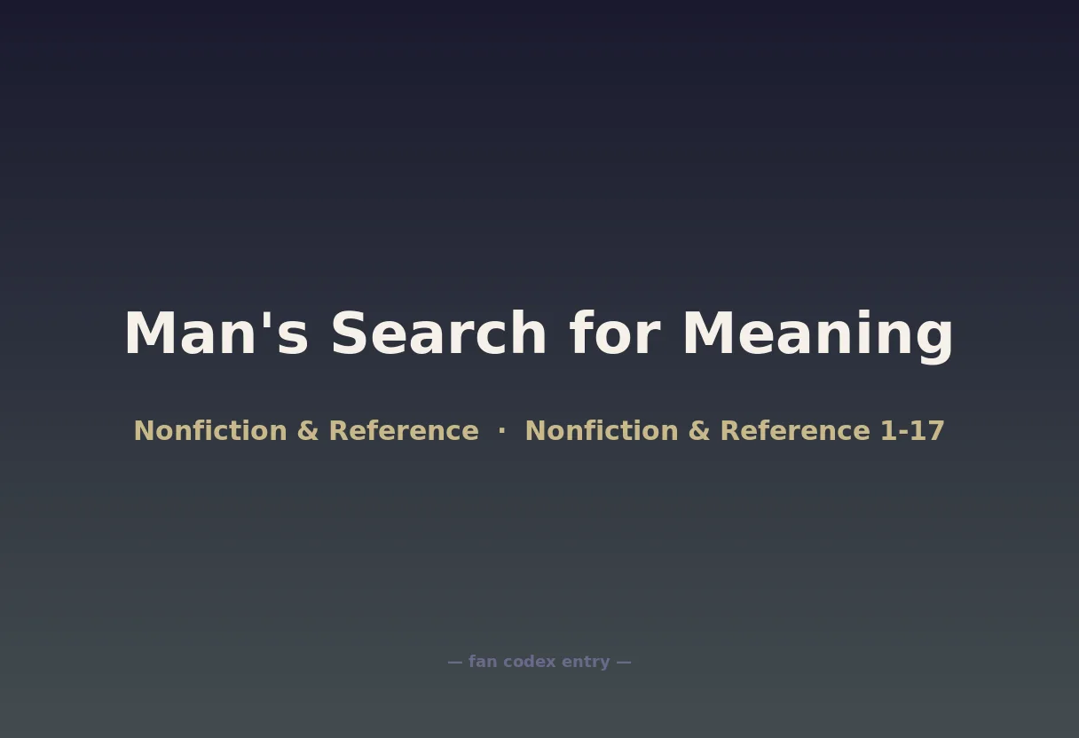 Man's Search for Meaning