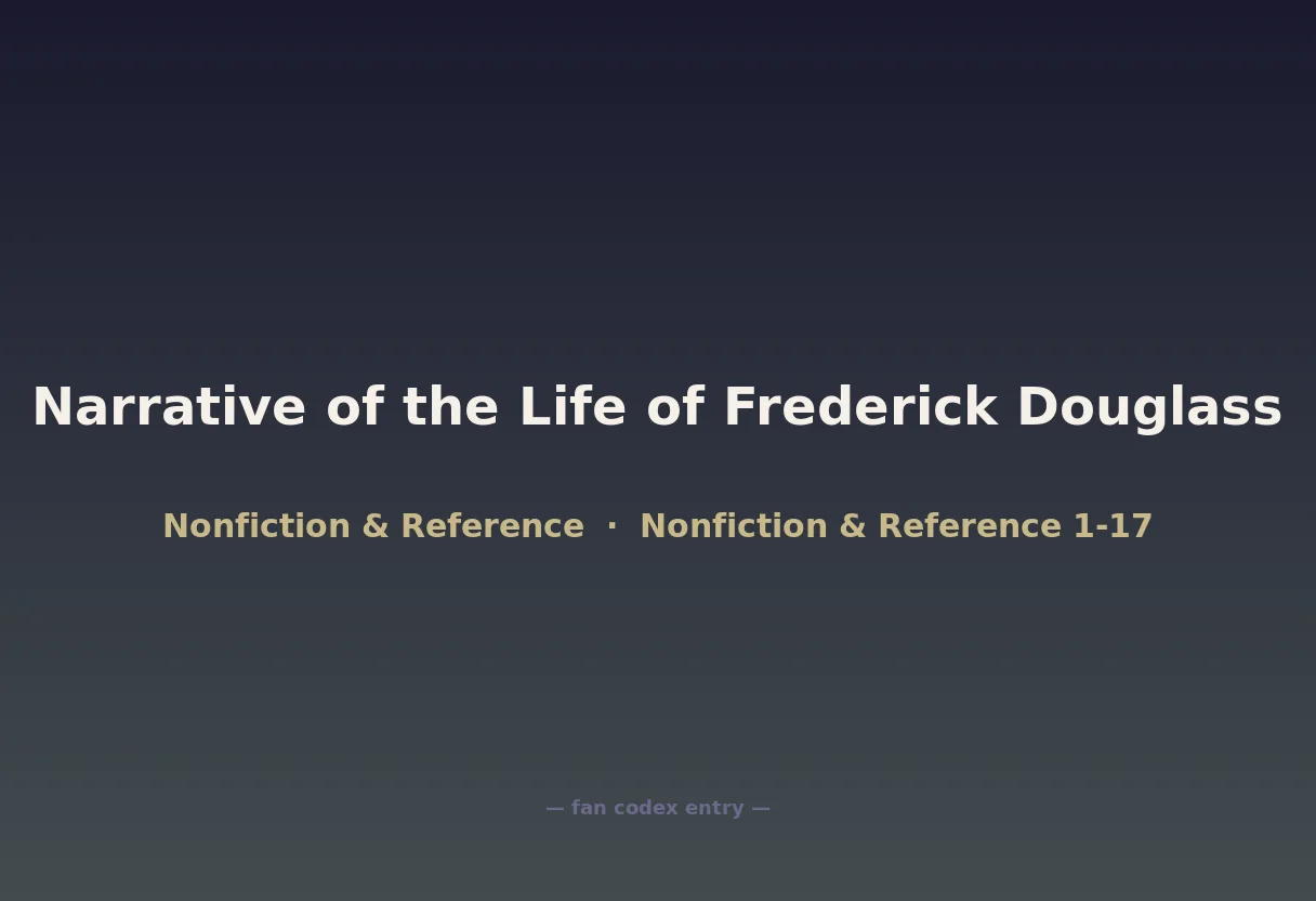 Narrative of the Life of Frederick Douglass