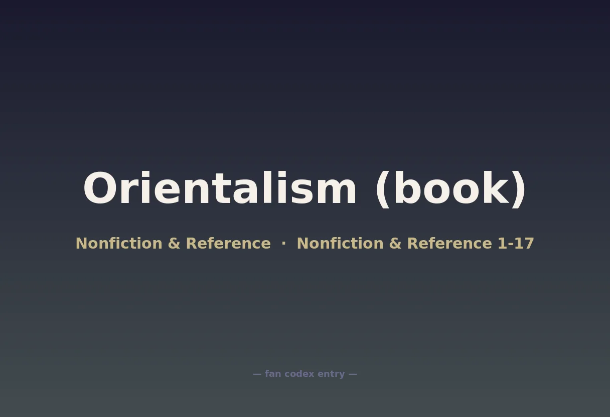 Orientalism (book)