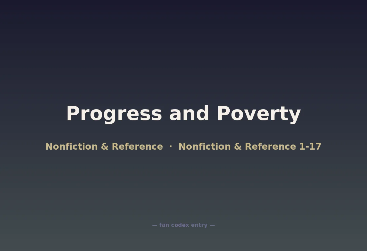 Progress and Poverty